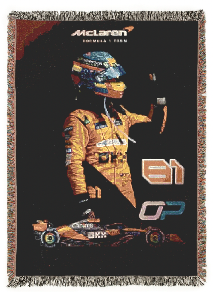 Orange Horizon Racer Blanket